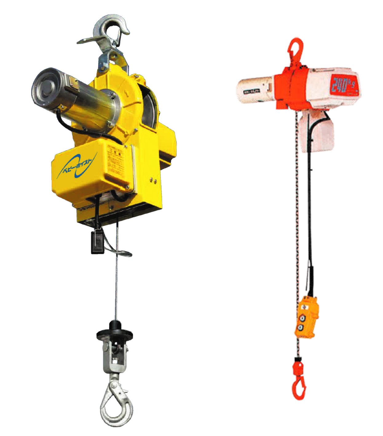 ベビーホイスト100㎏～400㎏　電動チェンブロック240㎏～480㎏